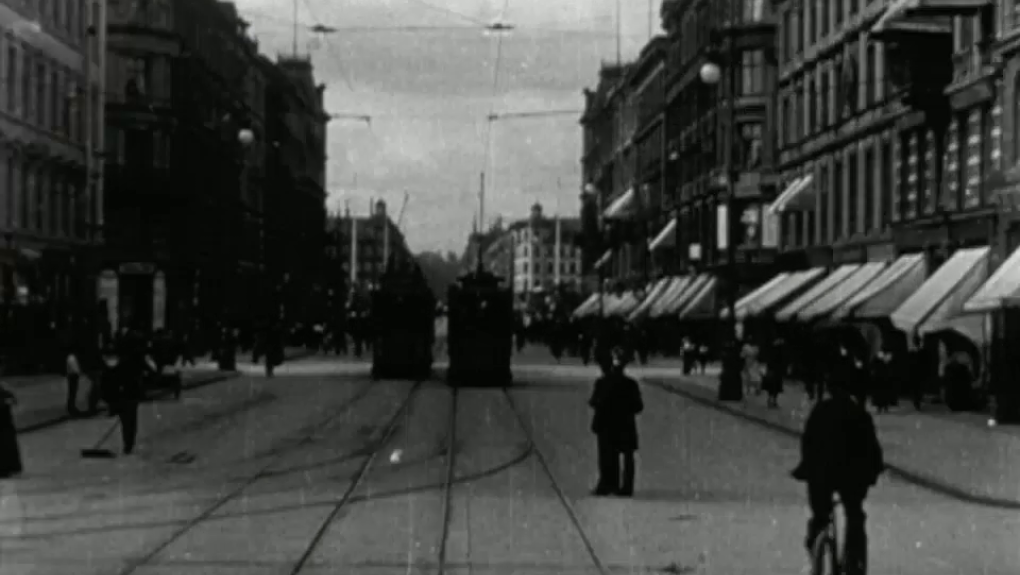sporgvogn over dronning Louises bro 1907