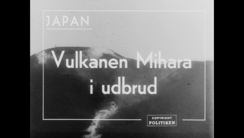 Japansk vulkan i udbrud