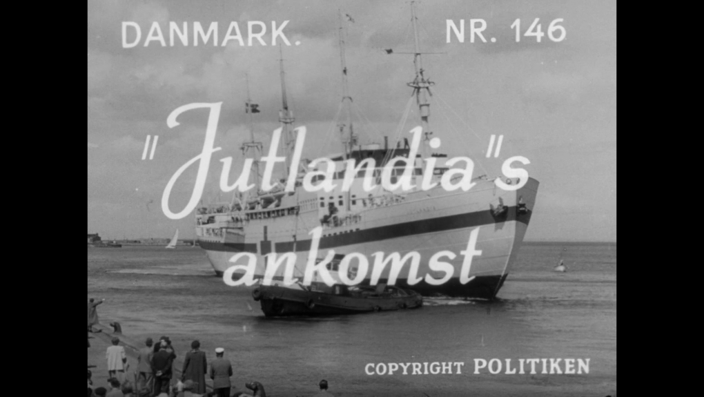"Jutlandia"s ankomst